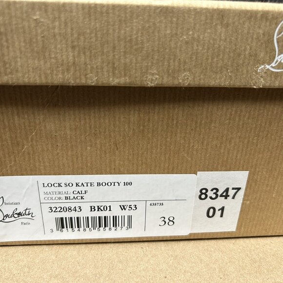 Christian Louboutin Lock So Kate Booty 100 Black Leather - Picture 12 of 12